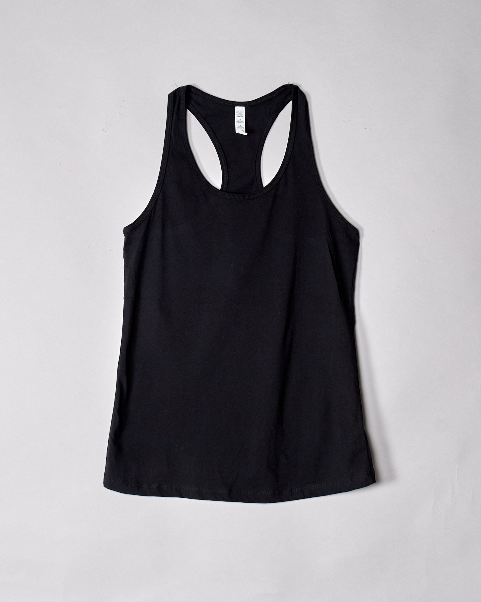 Racer Back Tank Top (Black)